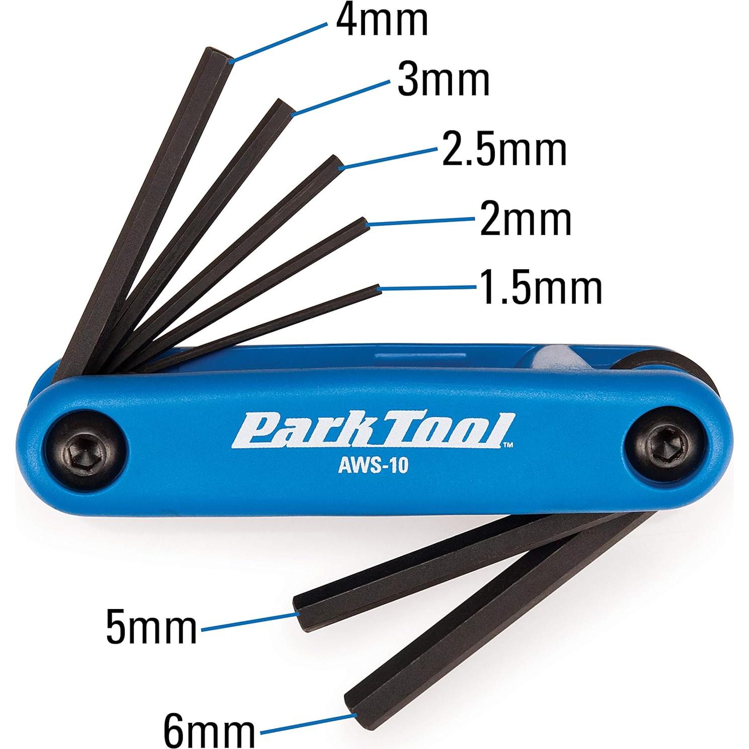 Juego de Llaves Allen Plegables Park Tool AWS-10 - 7 Piezas