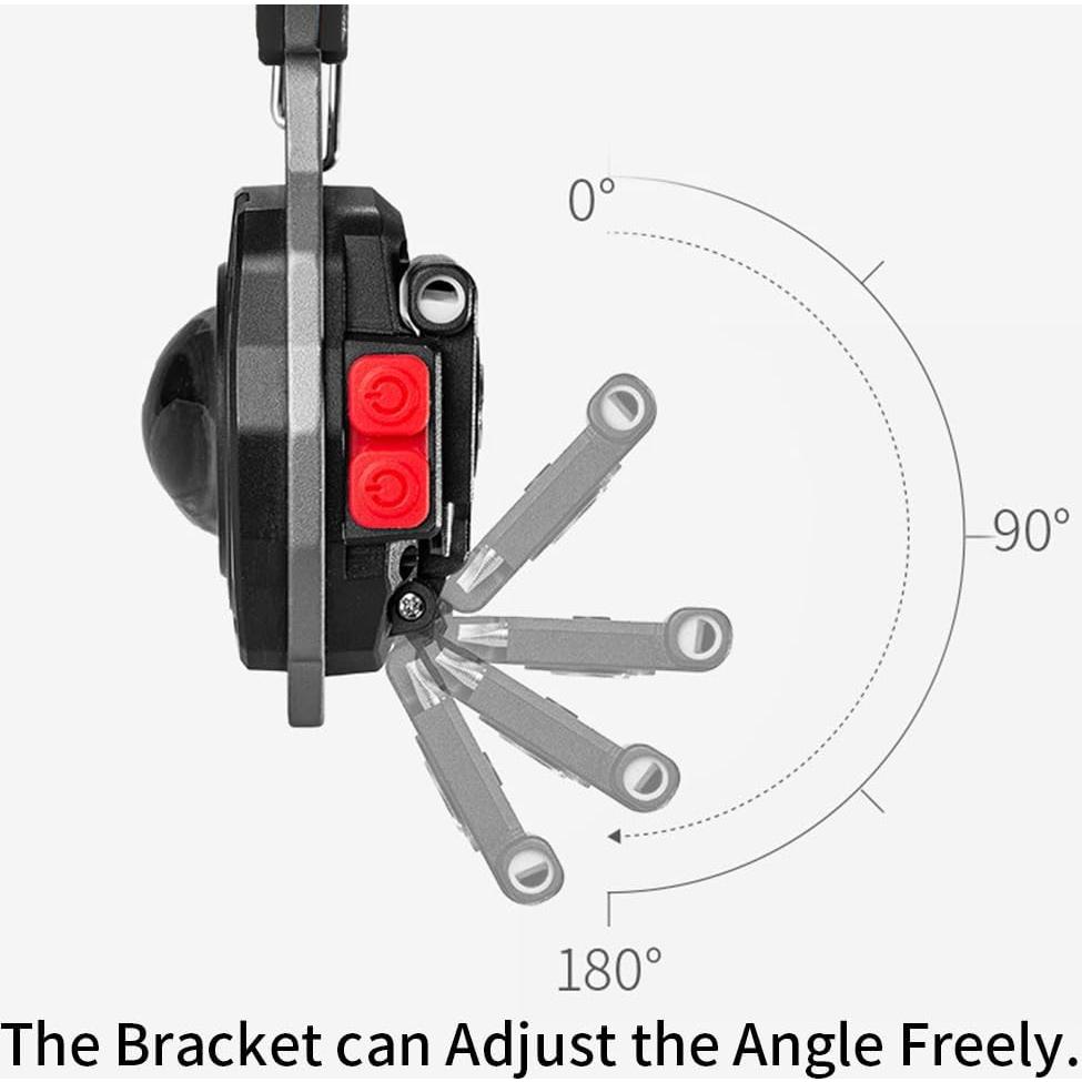Linterna de Llavero COB BY-J W5147 Negra 7 Modos 500 Lúmenes