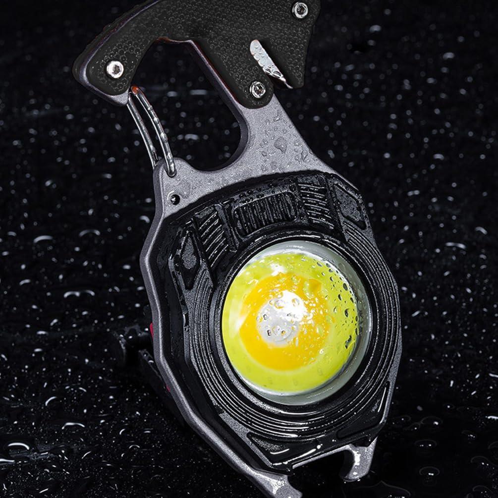 Linterna de Llavero COB BY-J W5147 Negra 7 Modos 500 Lúmenes