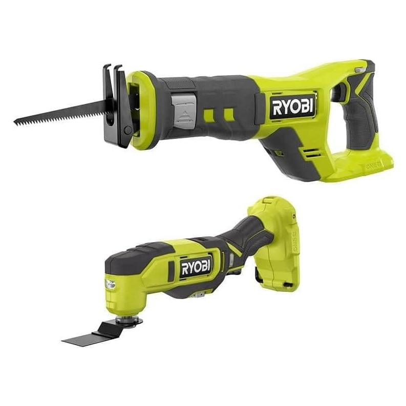 Kit de Herramientas Inalámbricas RYOBI 18V: Multifuncional y Sierra
