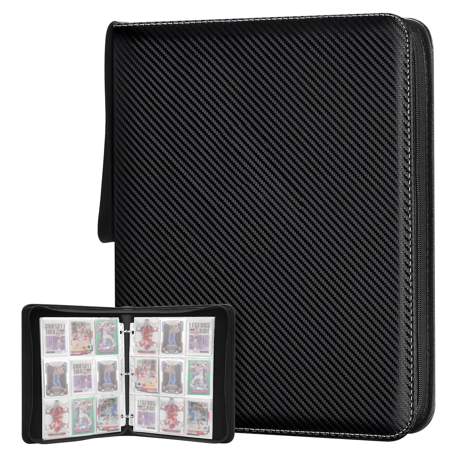 Carpeta de Tarjetas Coleccionables HYMENEX 900 Bolsillos Negra