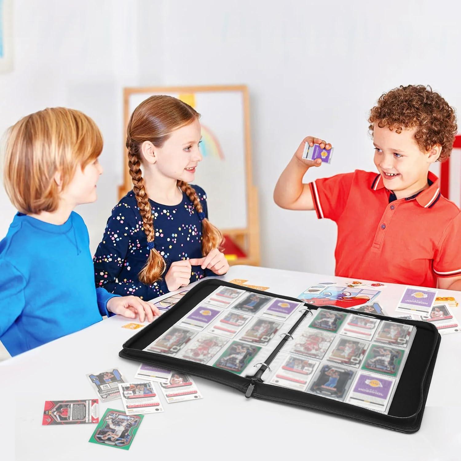 Carpeta de Tarjetas Coleccionables HYMENEX 900 Bolsillos Negra