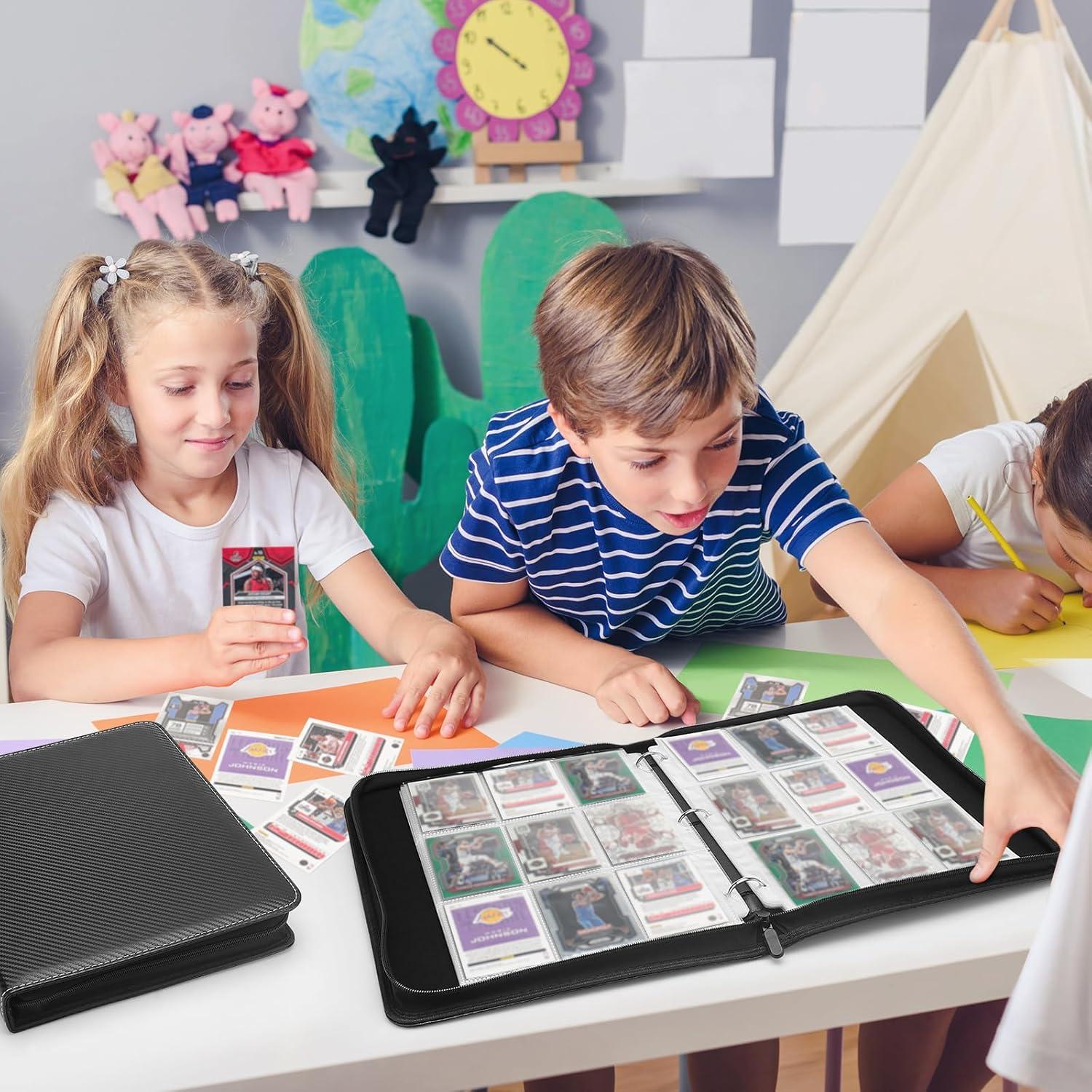 Carpeta de Tarjetas Coleccionables HYMENEX 900 Bolsillos Negra