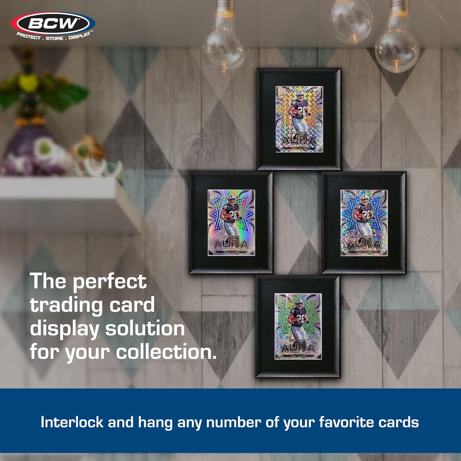 Marcos Interconectables BCW - Negro - Paquete de 6 para Tarjetas