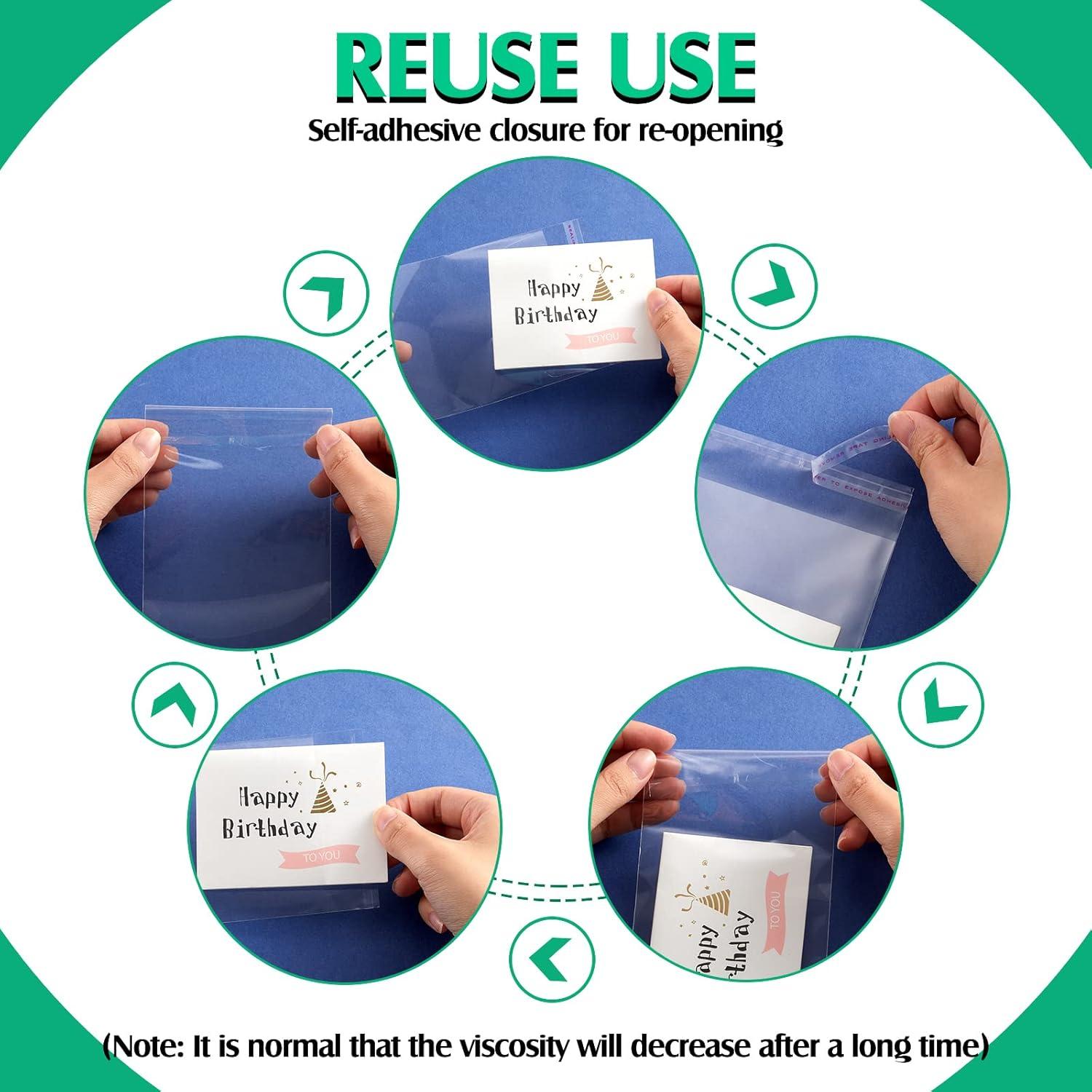 Fundas para Tarjetas Coleccionables Lewtemi 300 Pcs 8.9x14 cm