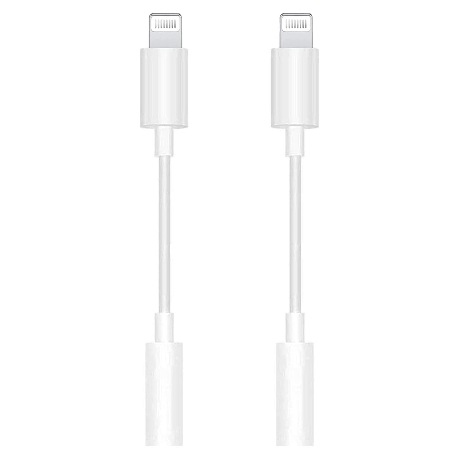 Paquete de 2 Adaptadores Lightning a Jack 3.5mm ZAYTONDTJ