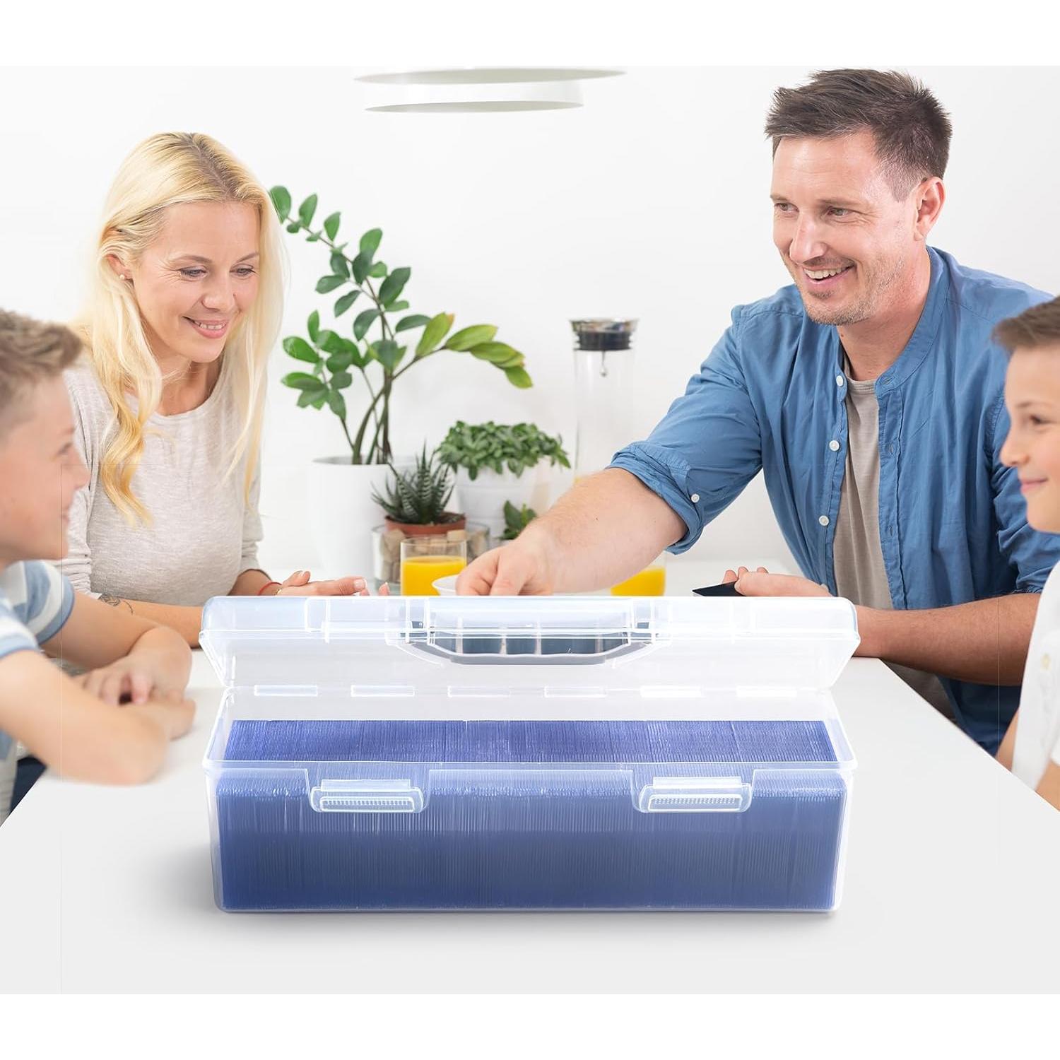 Caja de Almacenamiento de Cartas SUNEZLGO Transparente 750 Cartas