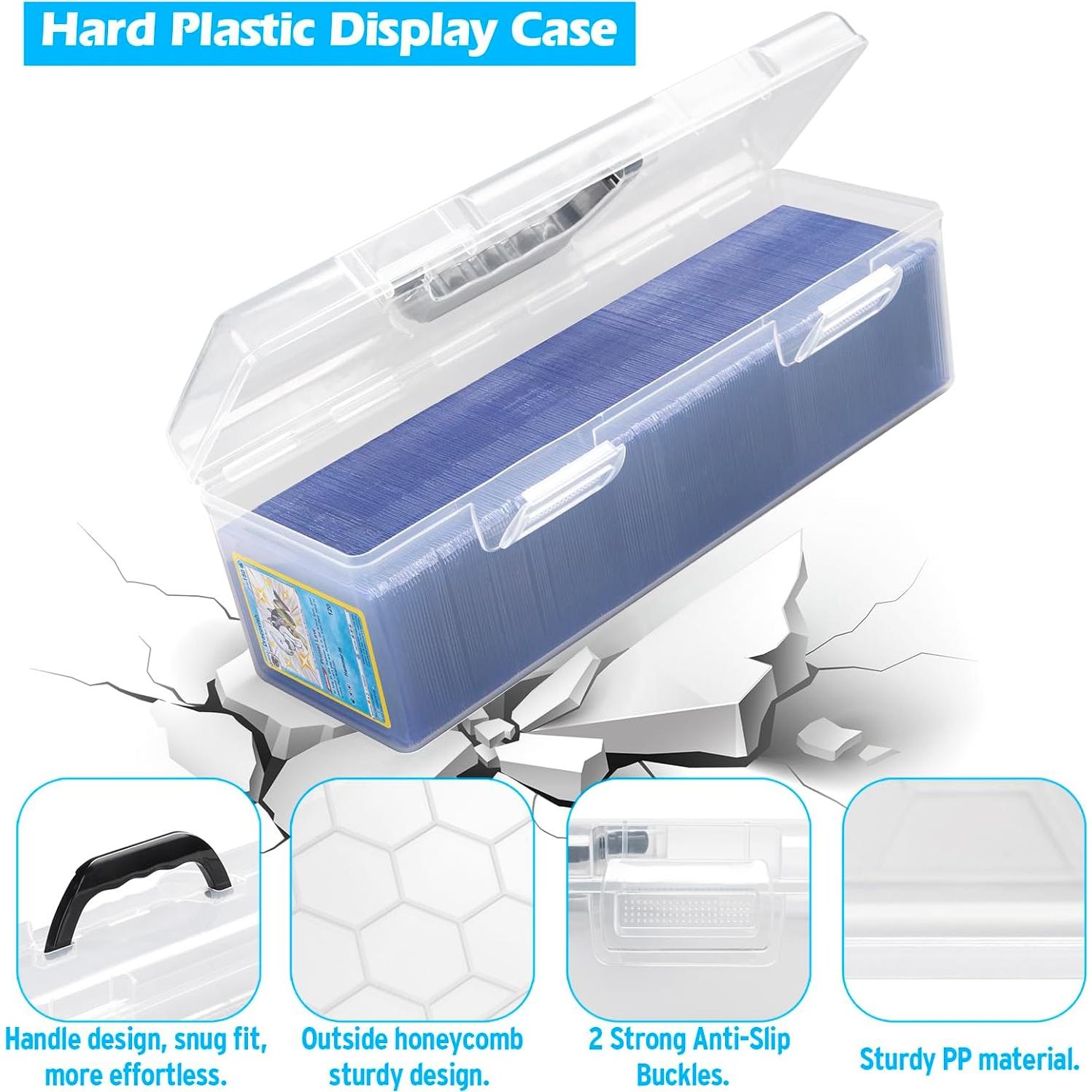 Caja de Almacenamiento de Cartas SUNEZLGO Transparente 750 Cartas