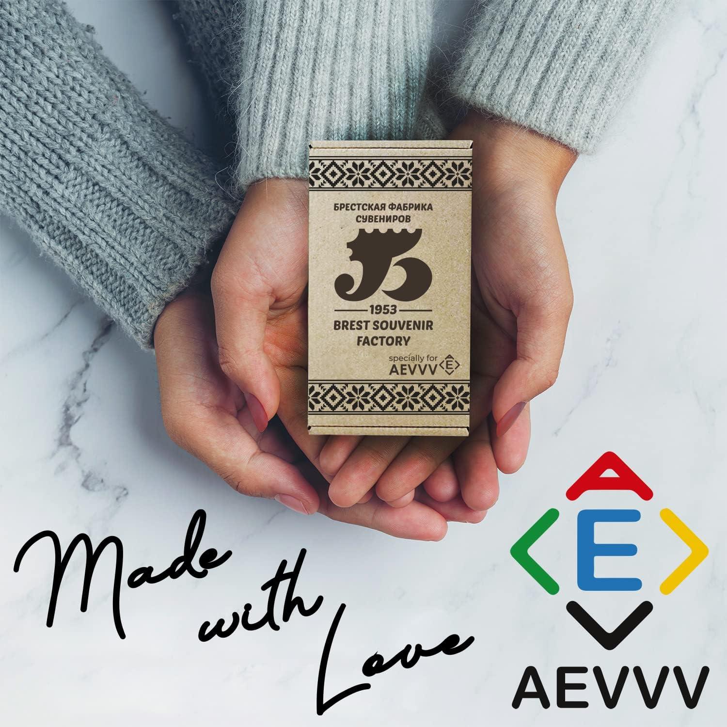 AEVVV Farm Animals Set 5 Pcs Wood Nesting Dolls - Pet Figurine Set Wooden Matryoshka