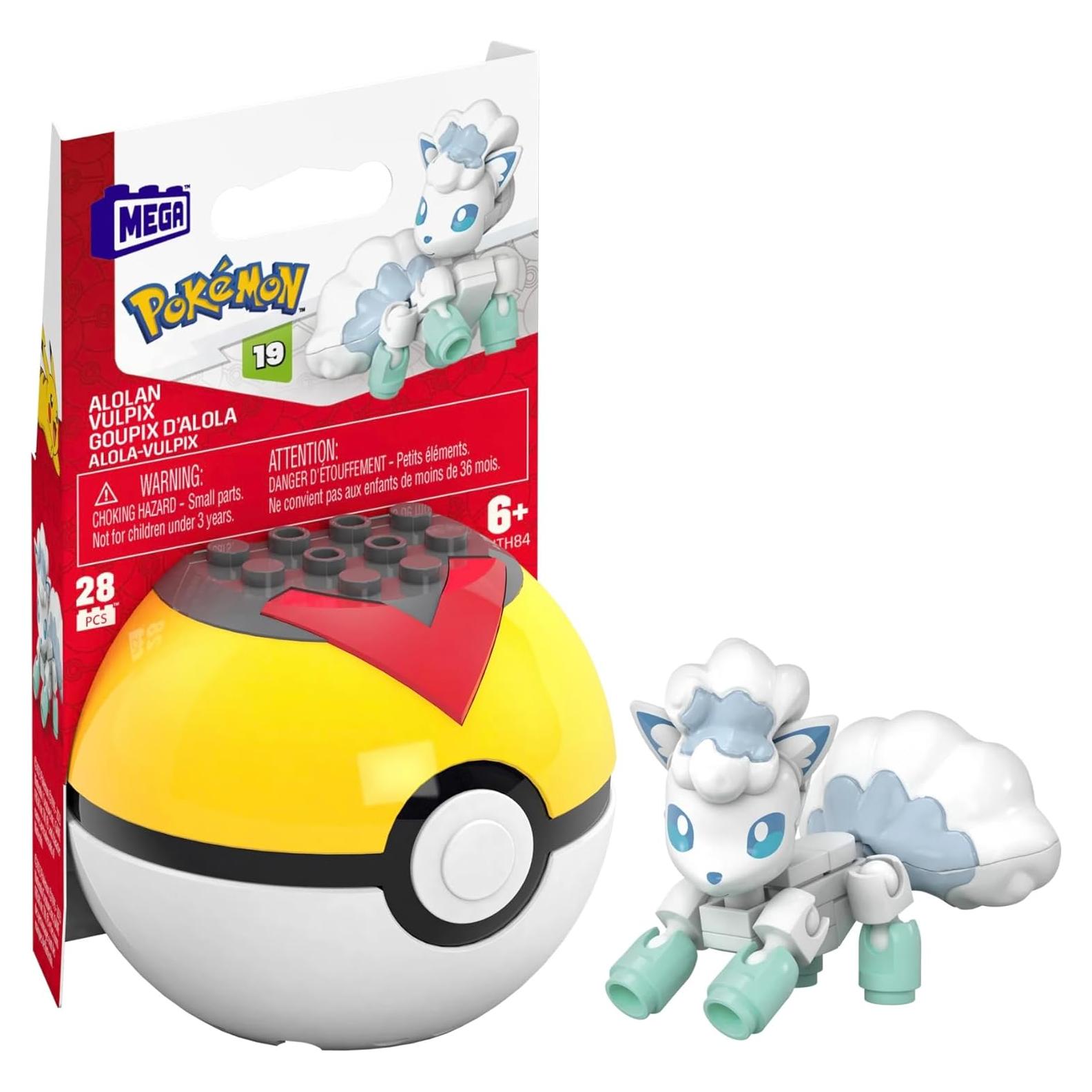 Juguete de Construcción MEGA Alolan Vulpix 28 Piezas