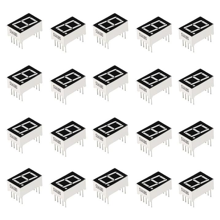 Tubo Digital LED 7 Segmentos 0.56" Rojo 10 Pines Ánodo Común