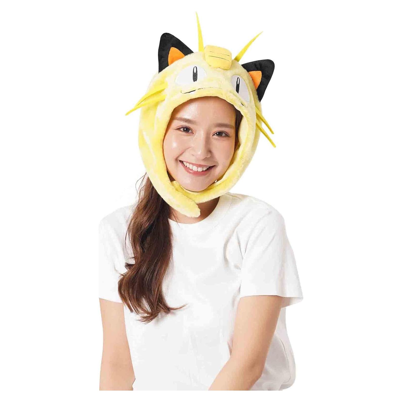 Gorro Kigurumi Meowth SAZAC Cálido con Solapas para Orejas
