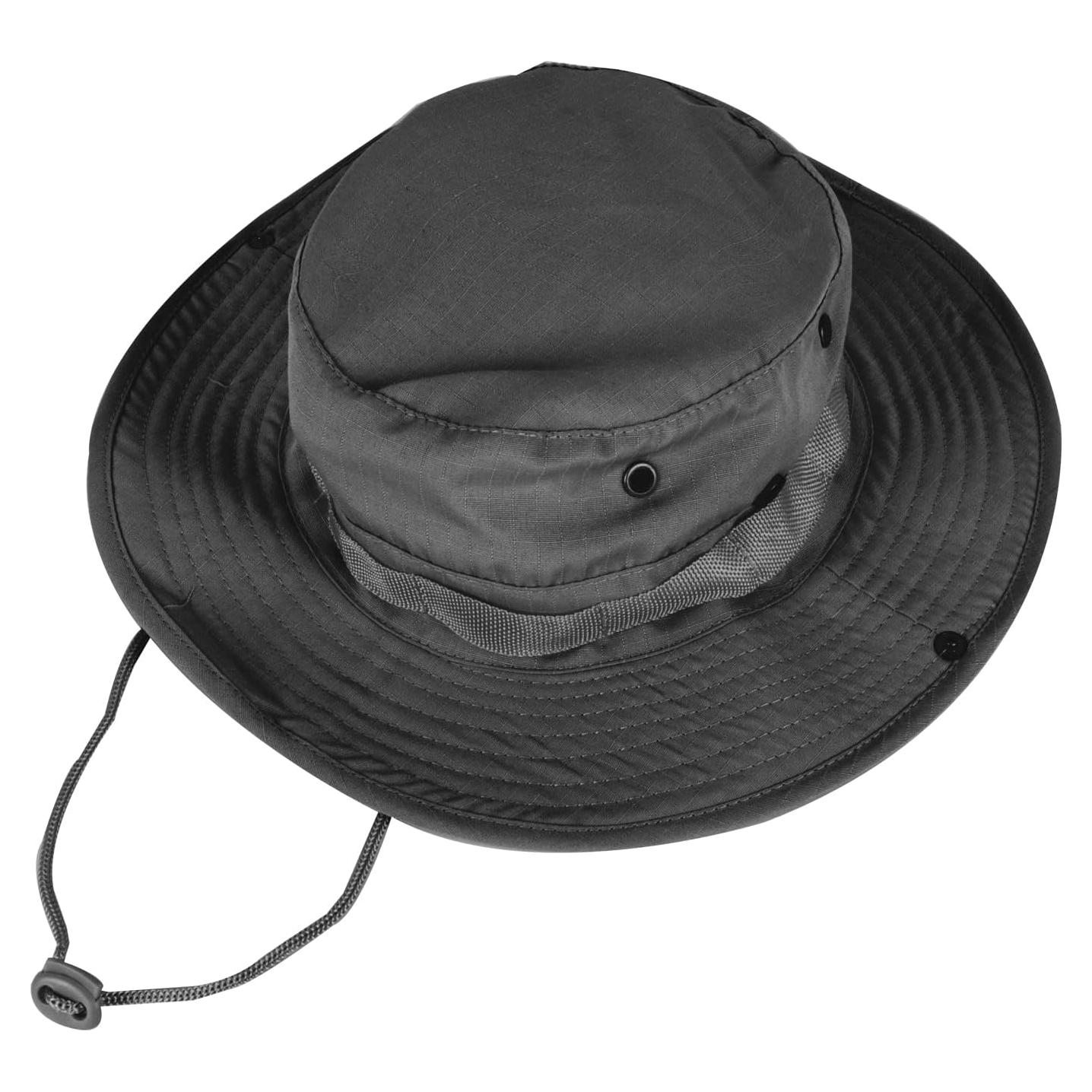 Sombrero de Sol Plegable UPF 50+ para Hombre y Mujer - Negro