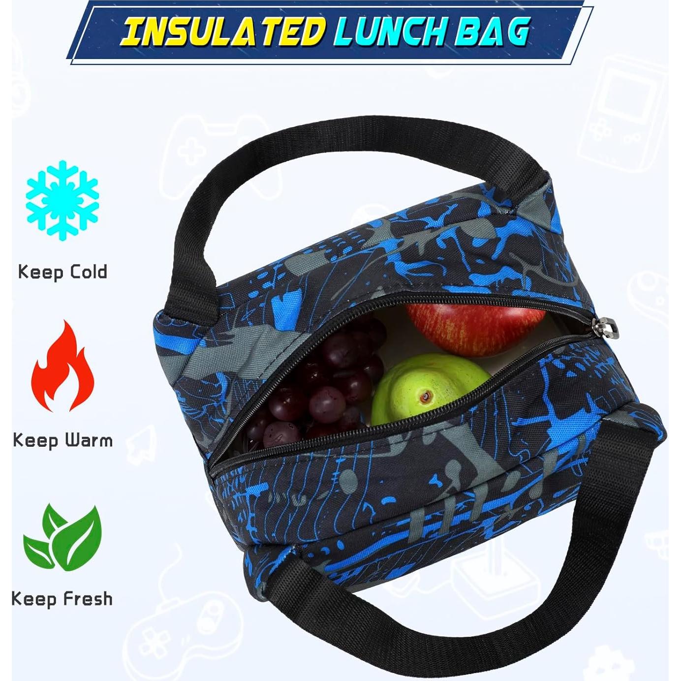 Mochila Escolar Luminiscente Genial para Niños con Almuerzo