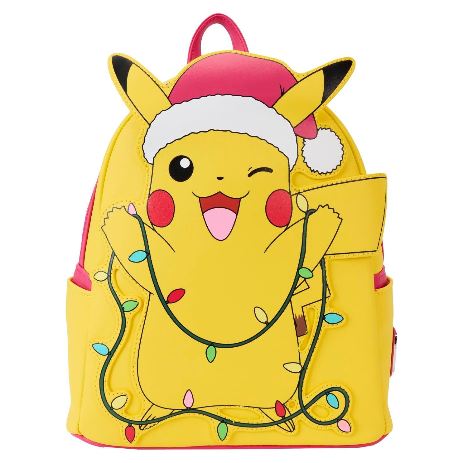Mochila Mini Loungefly Pikachu con Luz - 22.86x26.67cm