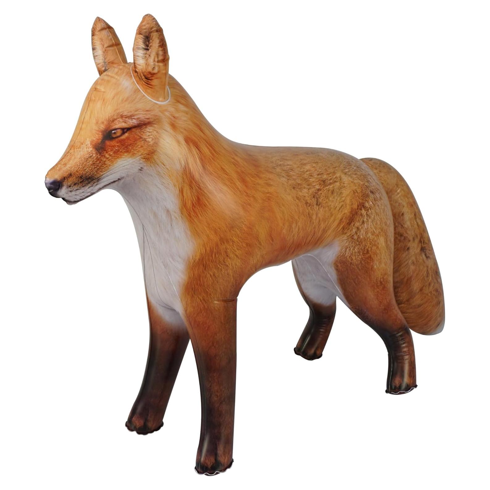 Zorro Rojo Ártico Inflable HOHQB 99 cm Realista para Fiestas