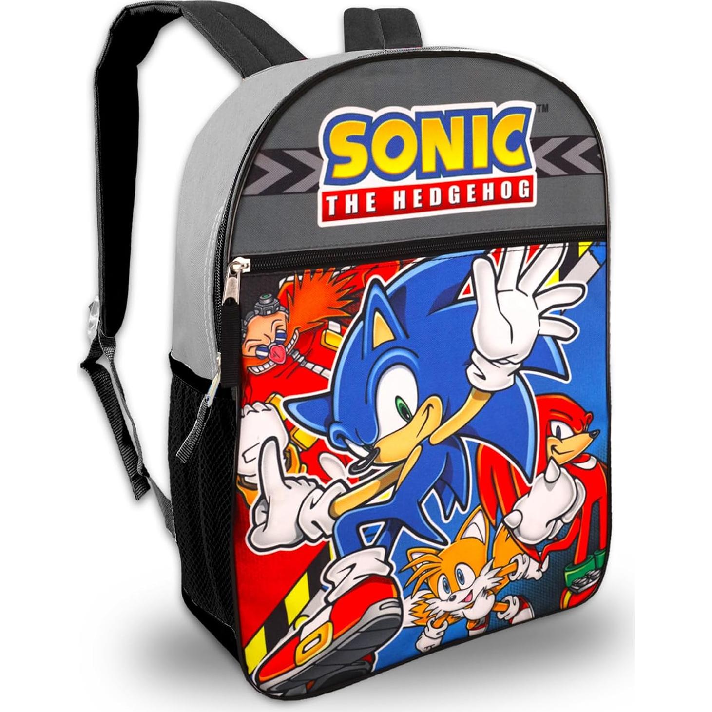 Mochila Sonic the Hedgehog 16" (40.64 cm) + Lonchera y Más
