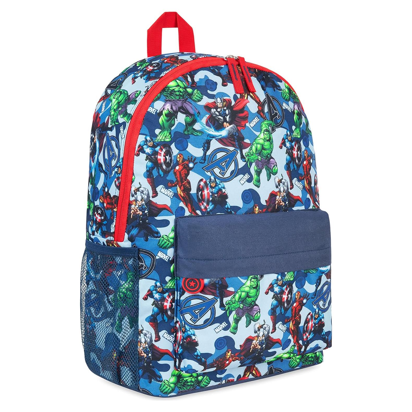 Mochila Escolar Marvel Avengers Azul para Niños y Adolescentes