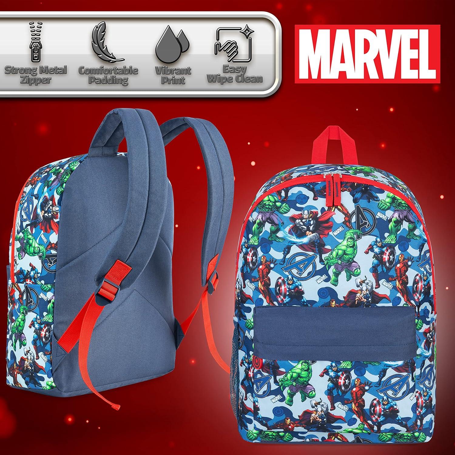 Mochila Escolar Marvel Avengers Azul para Niños y Adolescentes
