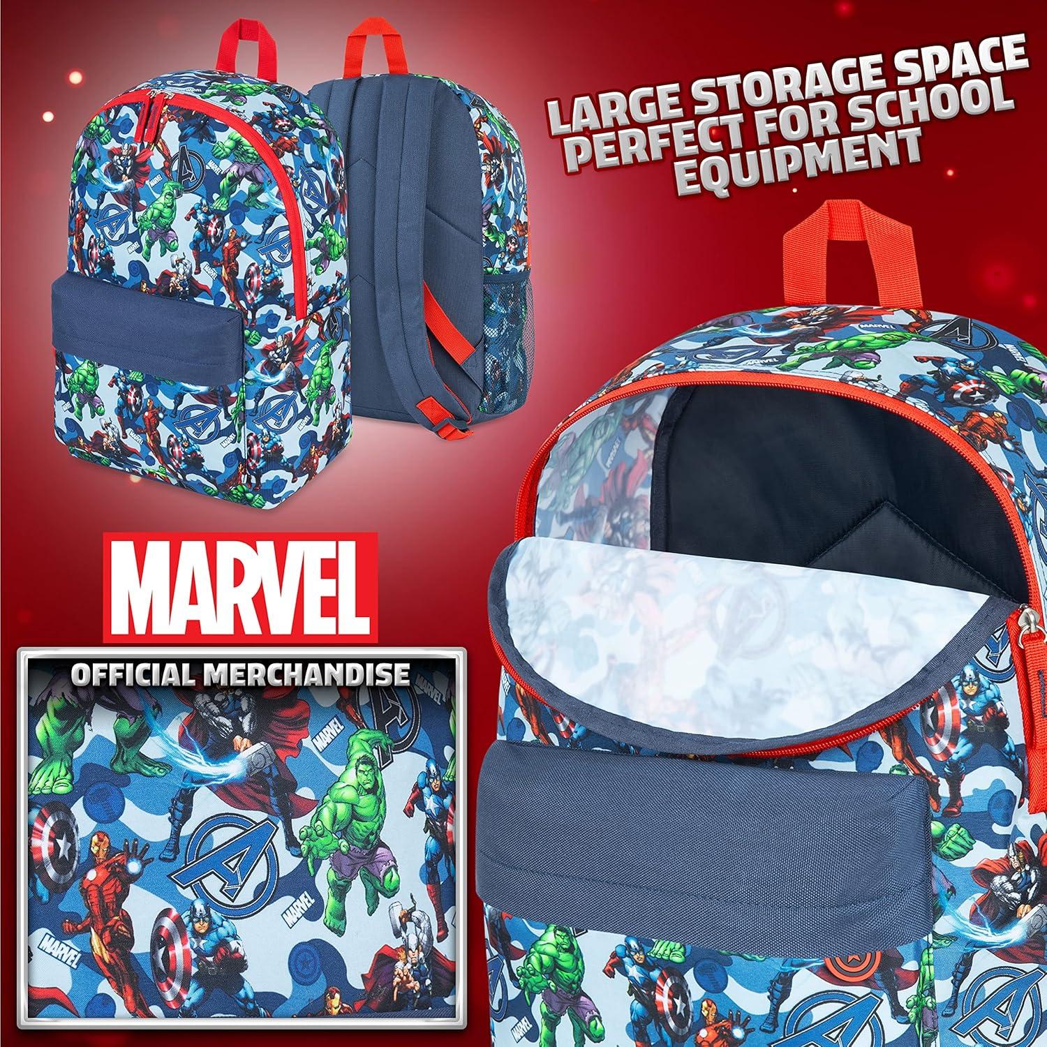 Mochila Escolar Marvel Avengers Azul para Niños y Adolescentes