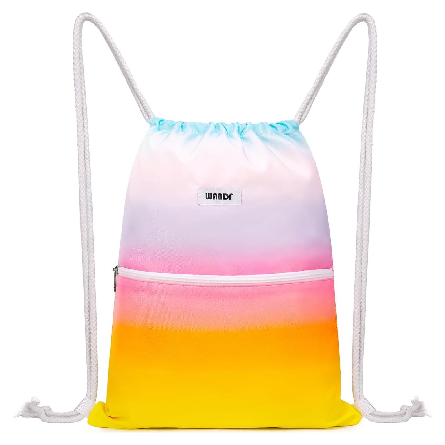 Mochila de Cuerda WANDF Resistente al Agua 10L Arco Iris
