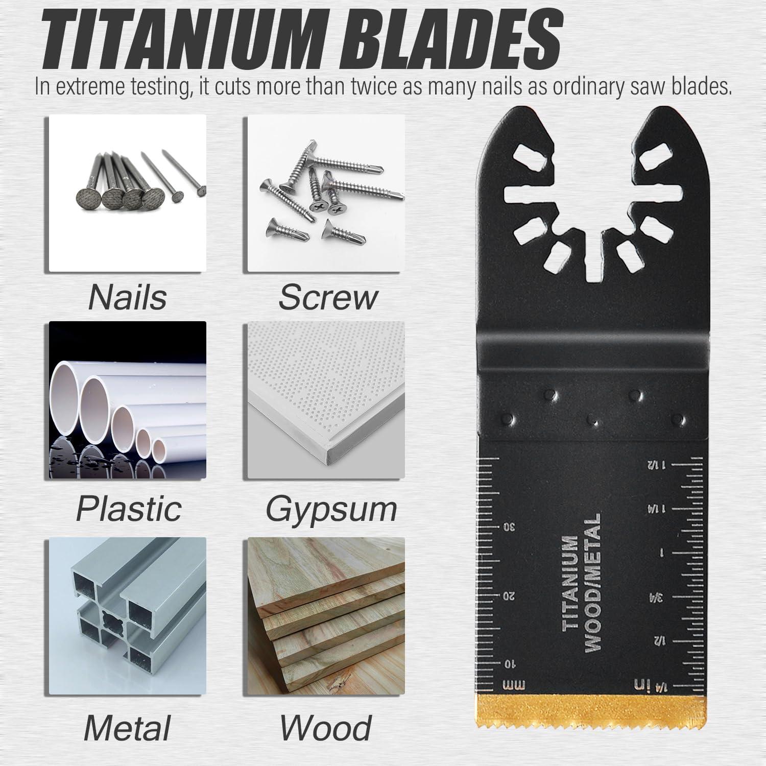 Kit de Hojas de Sierra Oscilante Adust 106 Piezas Bi-Metal