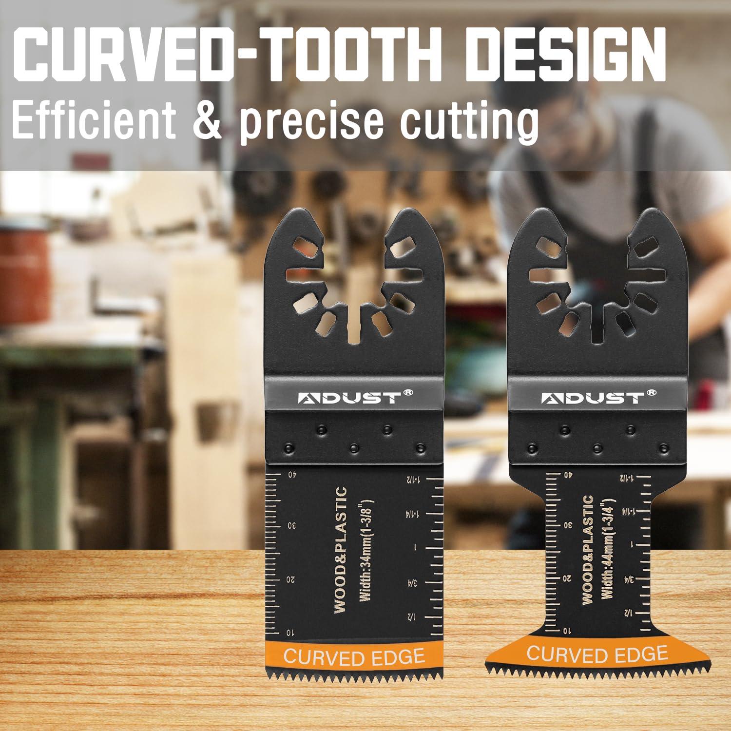 Kit de Hojas de Sierra Oscilante Adust 106 Piezas Bi-Metal