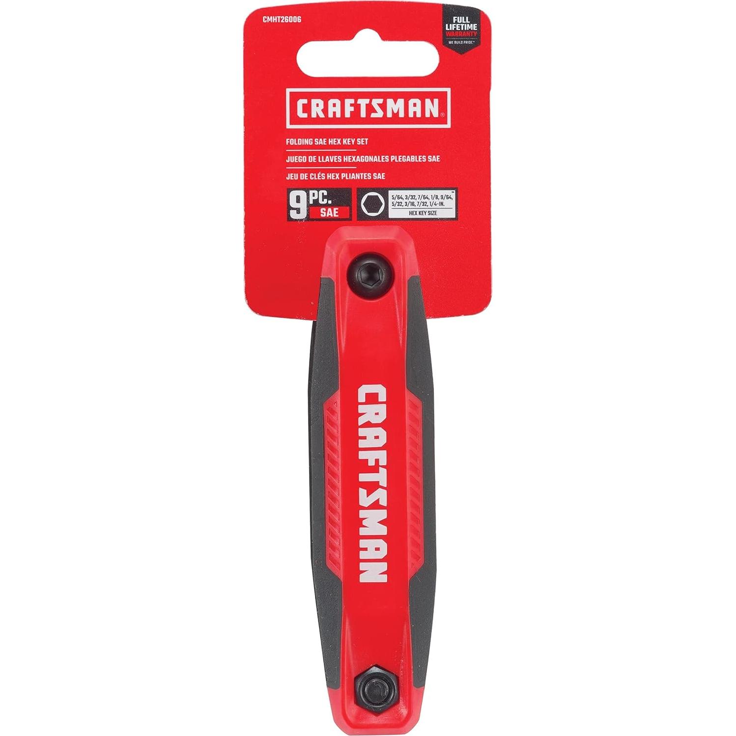 Conjunto de Llaves Hexagonales Plegables Craftsman 9 Pzas