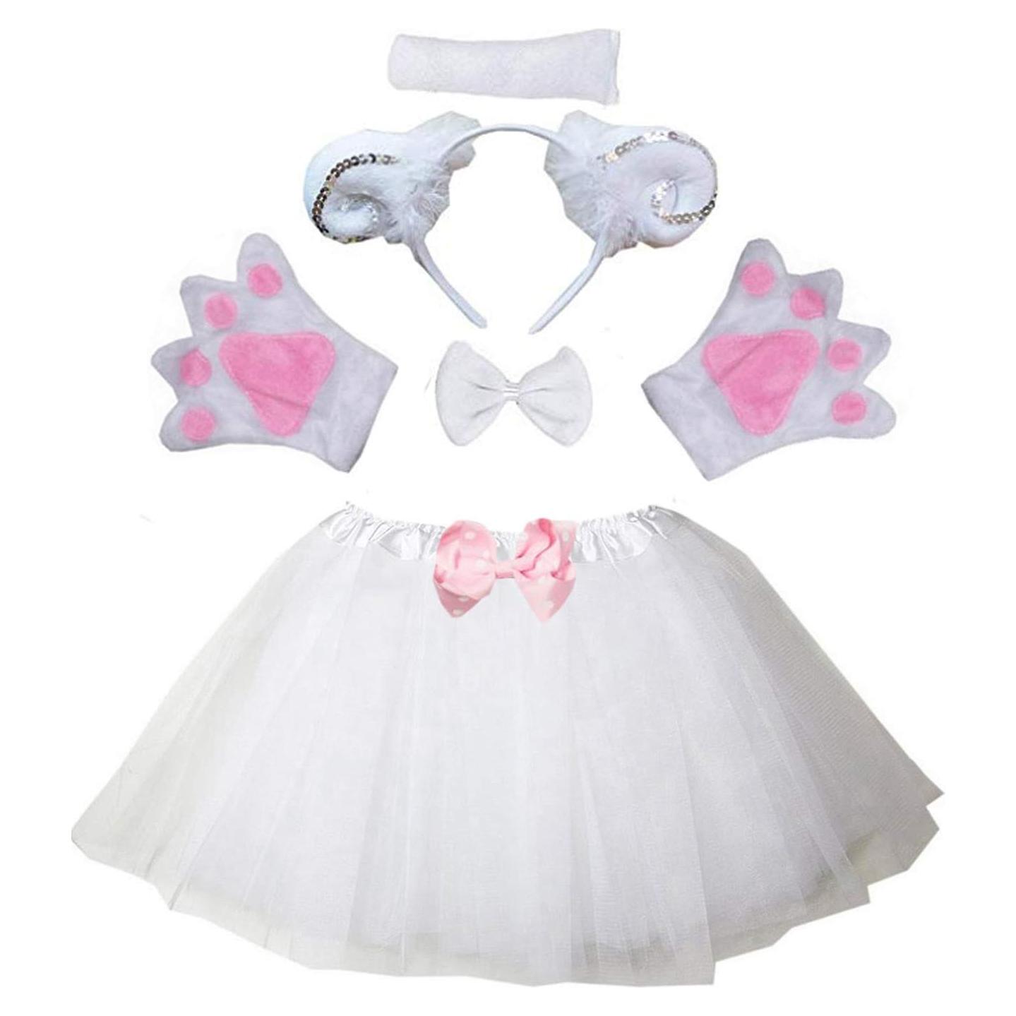 Disfraz Infantil Oveja Kirei Sui Tutu Diadema Cola Patas