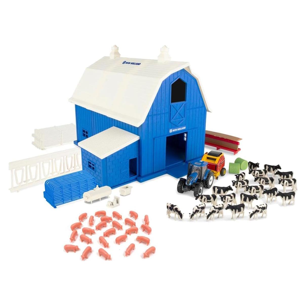 Conjunto Granja Lechera Camión 1:64 Tractor T6.165