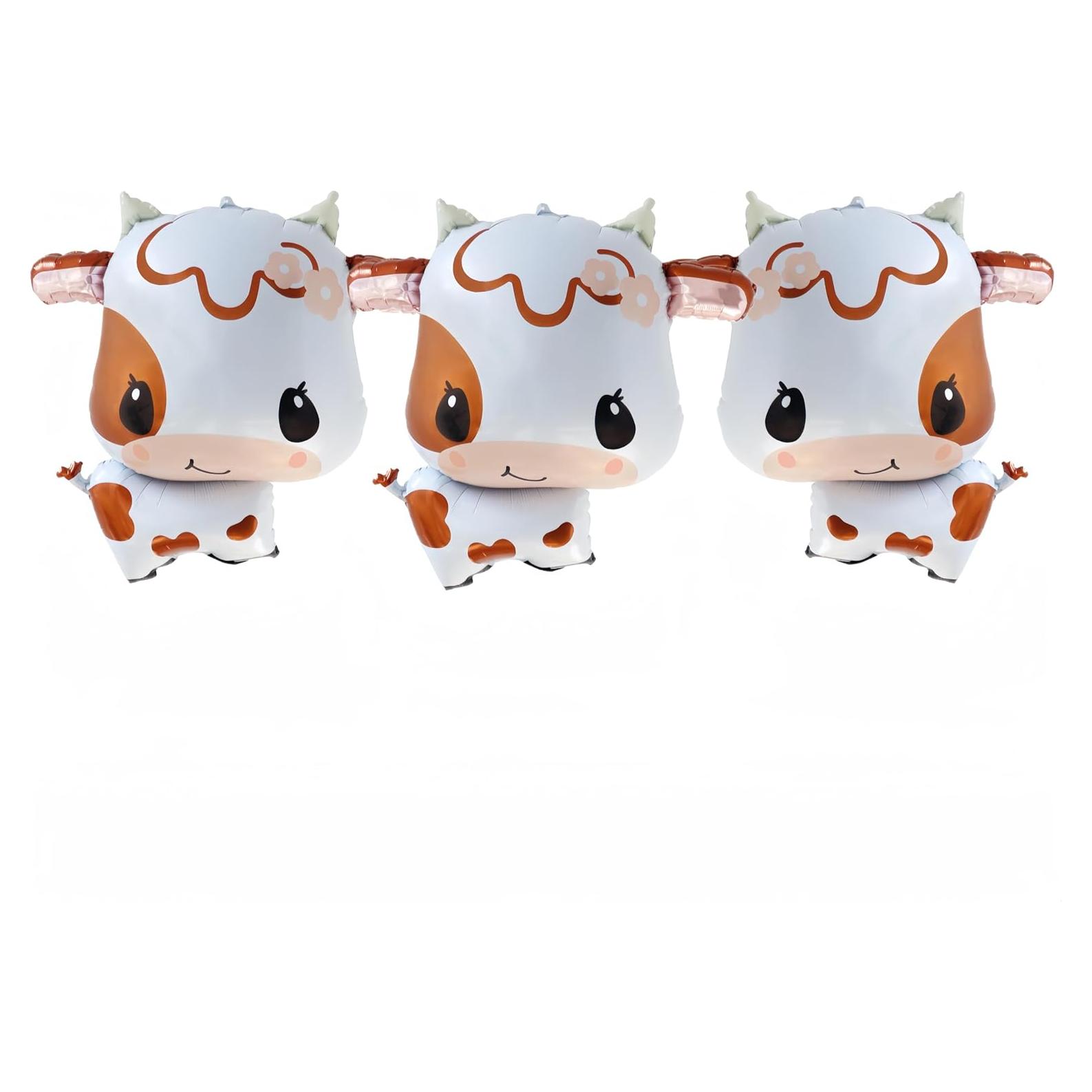 Set de 3 Globos Mylar de Vaca CYMYLAR para Fiesta