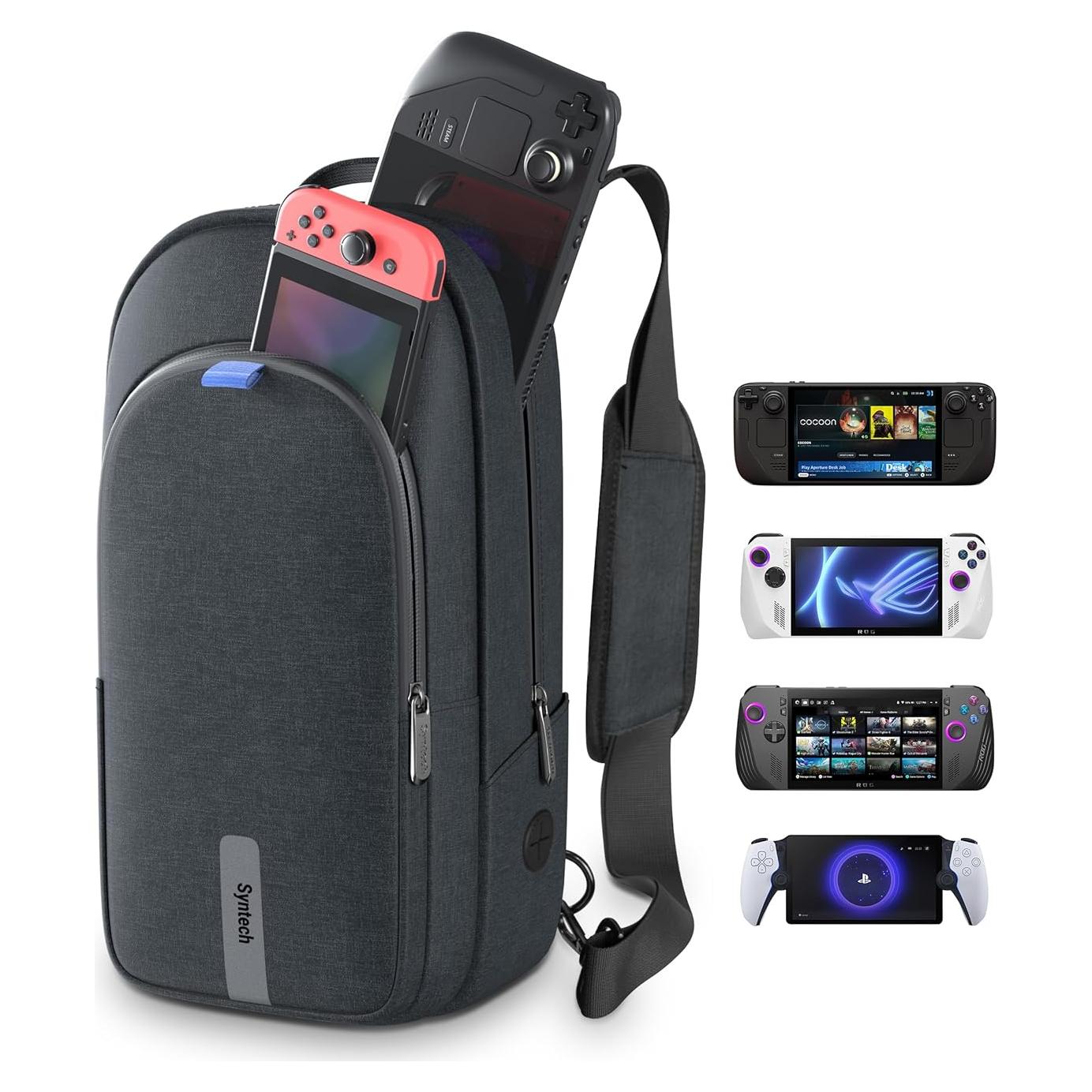 Funda de transporte Syntech para consolas y accesorios negra