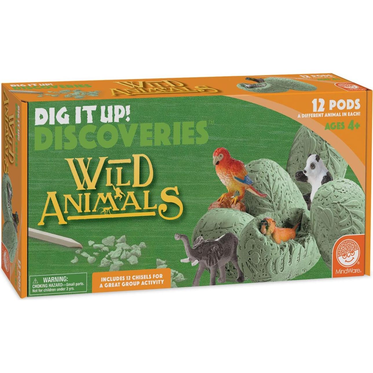 Kit de Excavación de Animales Salvajes MindWare 12 cápsulas