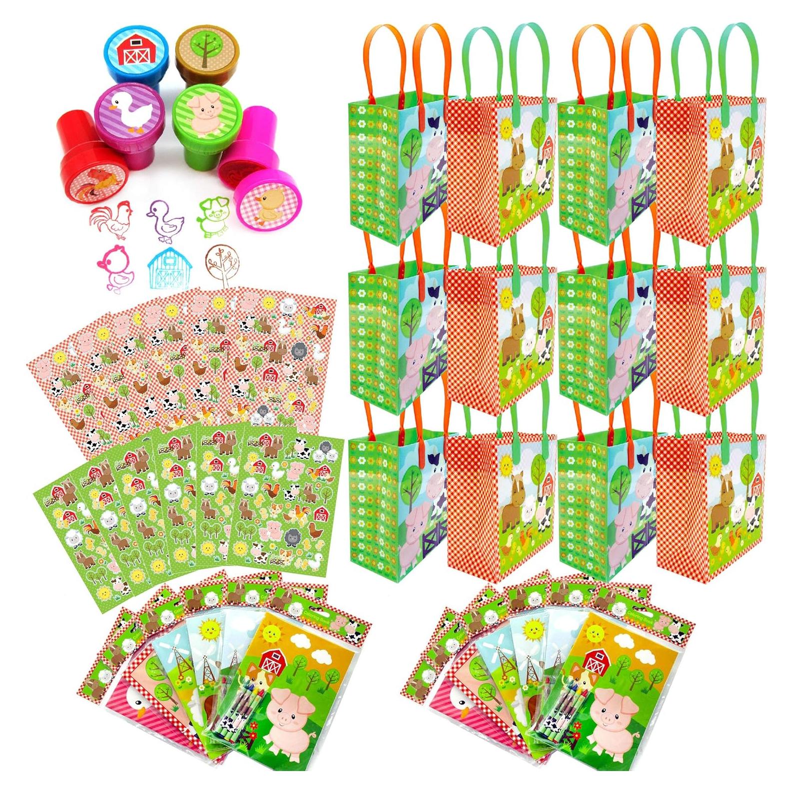 Conjunto de Fiesta de Animales de Granja Tiny Mills 108 pcs