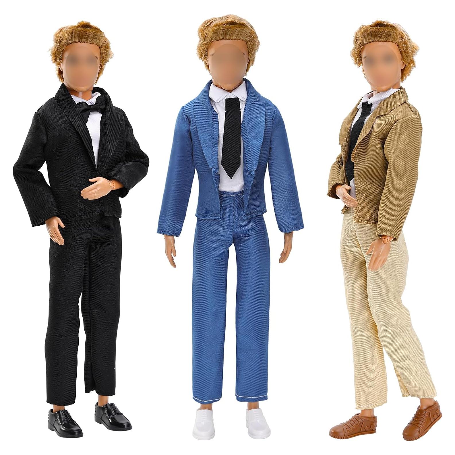 Miunana Muñeco Niño Traje Formal 3 Conjuntos 12 PCS