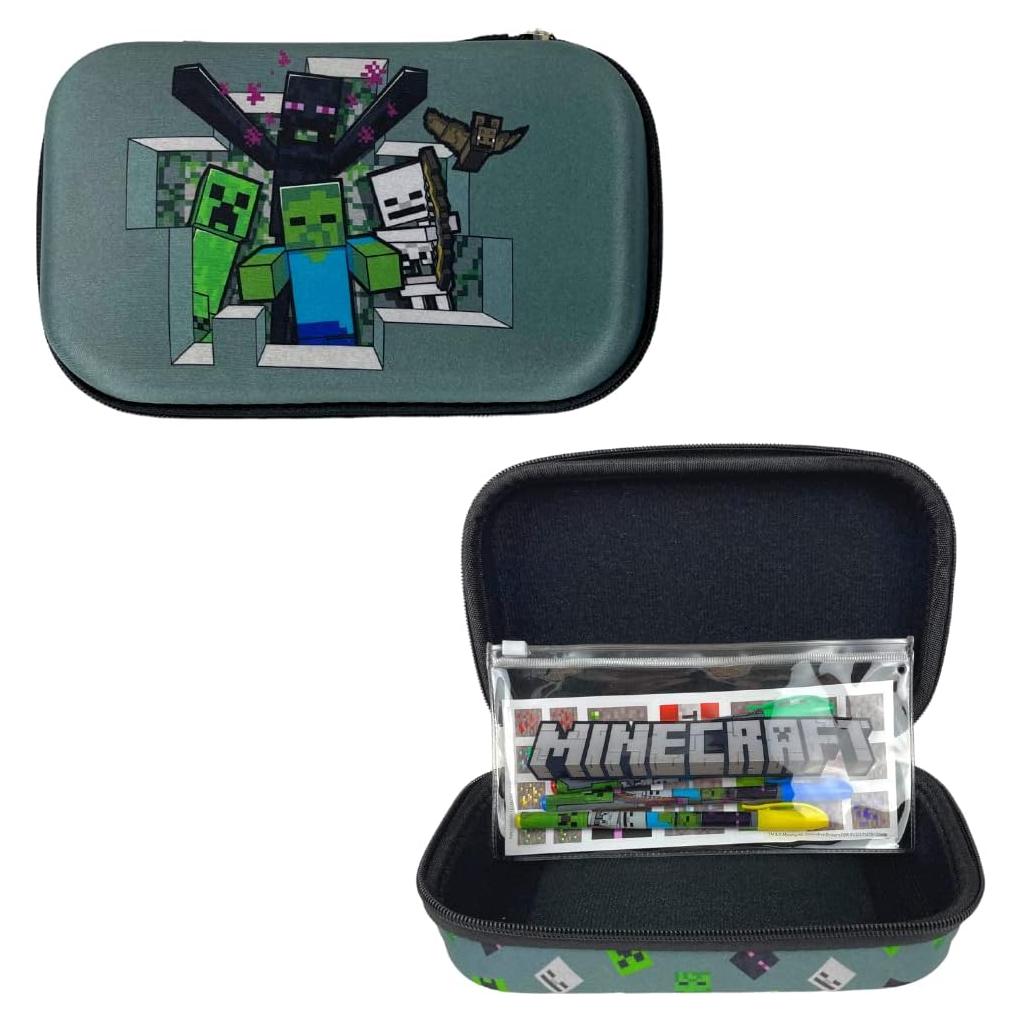 Estuche de Lápices Minecraft Diseño Innovador 22.9x12.7 cm
