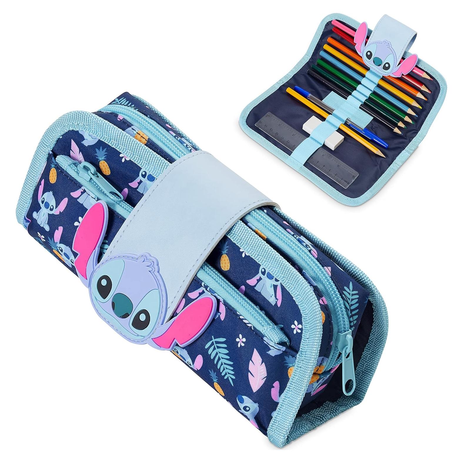 Estuche de Lápices Disney Stitch con Suministros de Papelería
