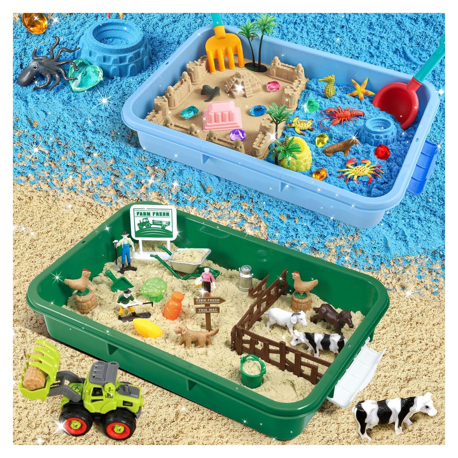 Kit de Arena Sensorial FRUSE con 38 Piezas para Niños