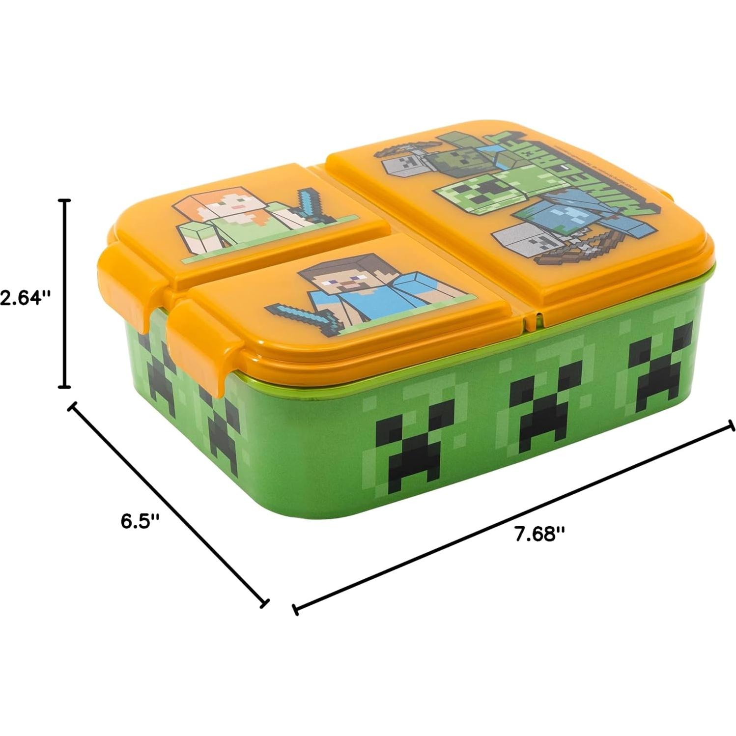 Caja de Sándwich Stor Minecraft con 3 Compartimentos 300ml