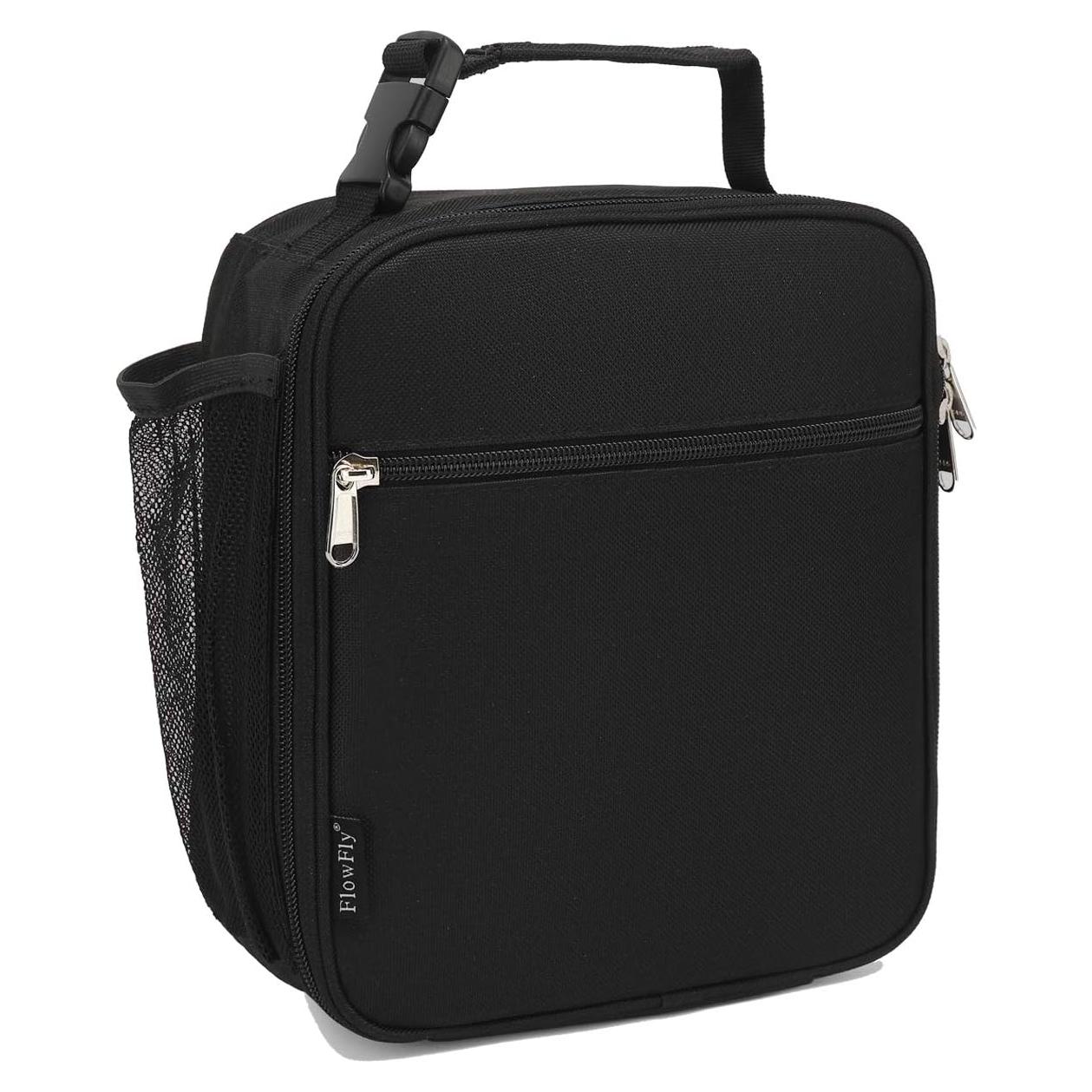 Bolsa de Almuerzo Aislada FlowFly Negra 1.2L para Niños