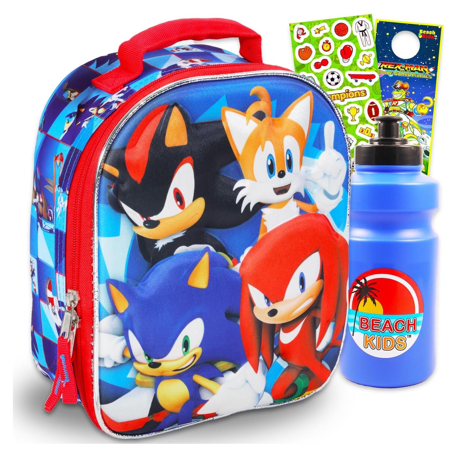 Caja de Almuerzo Sonic the Hedgehog con Bolsa y Botella 2L