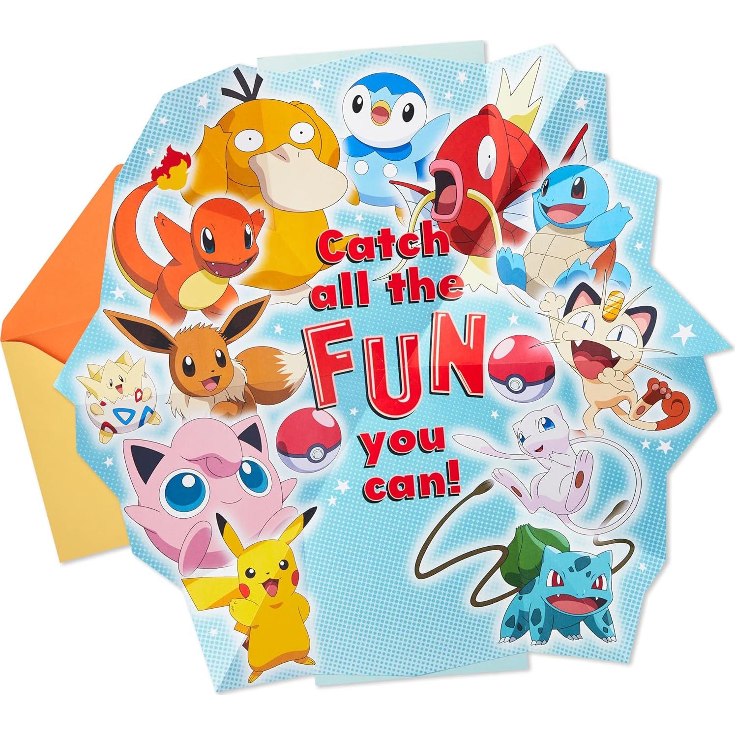Tarjeta de Cumpleaños Pop Up Hallmark Pokémon para Niños