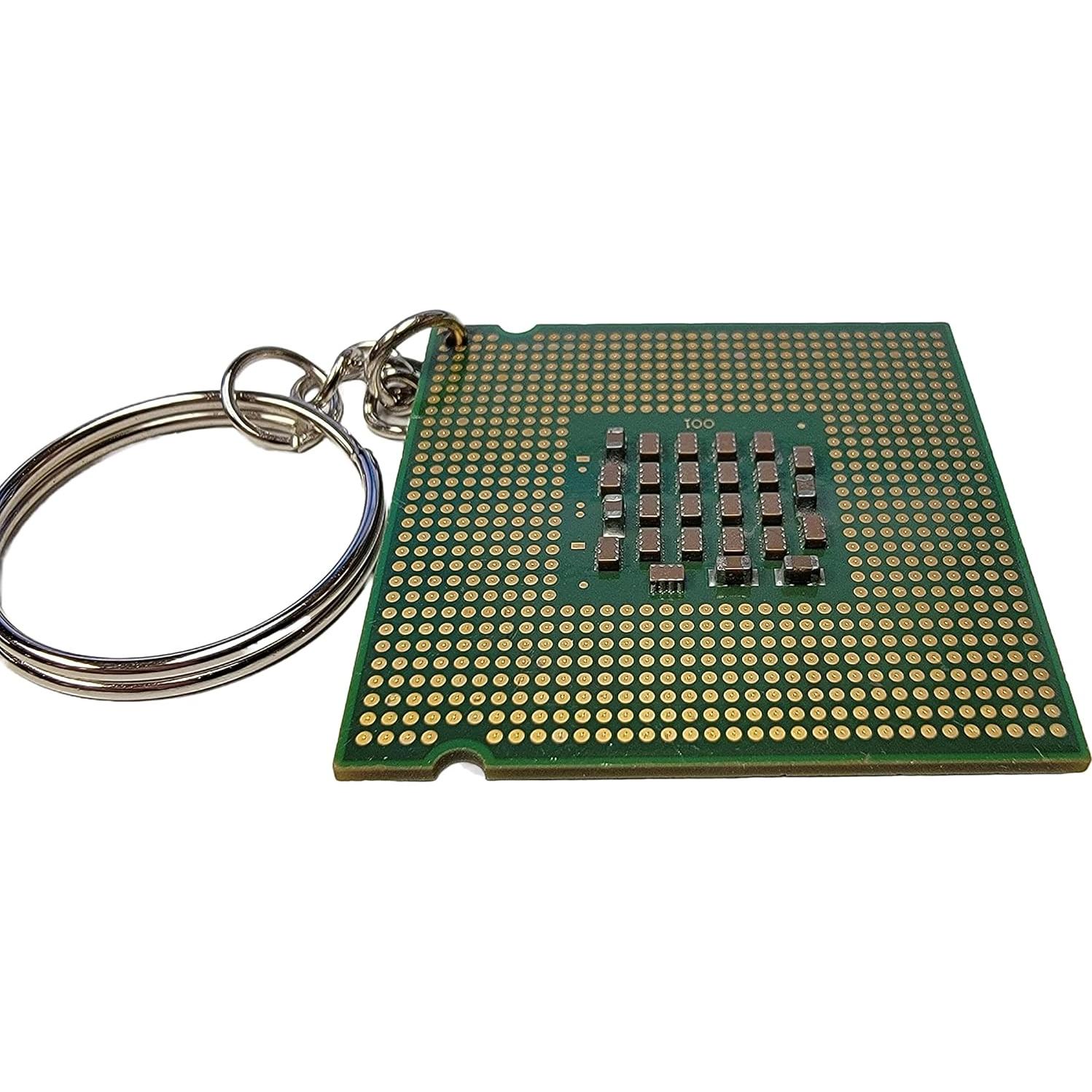 Llavero de Procesador de CPU Reciclado - Accesorio Sostenible