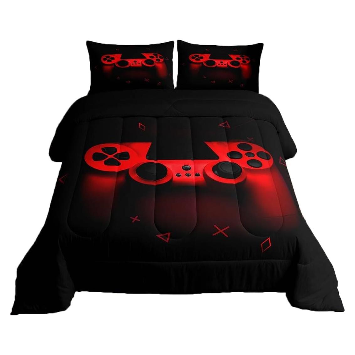 Juego de Edredón Gamer Erosebridal Individual Microfibra