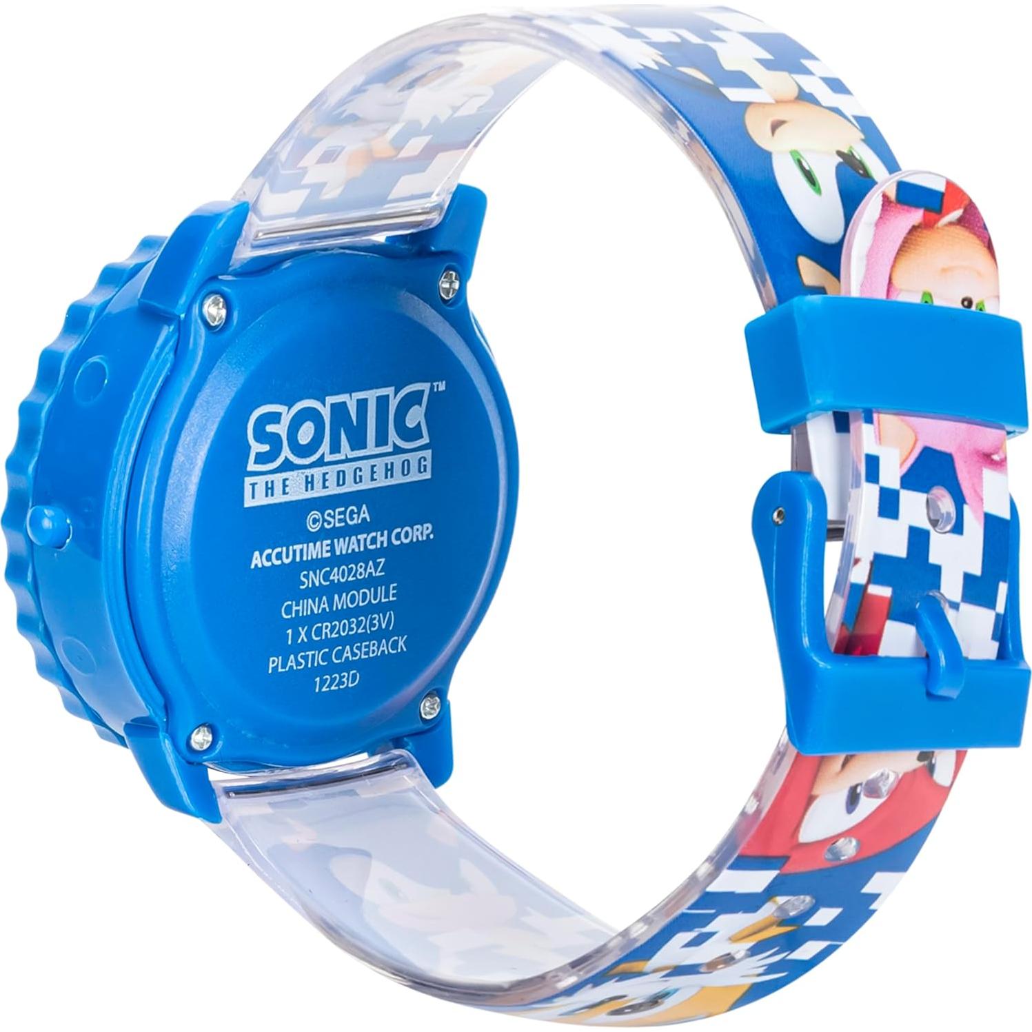 Reloj Digital Sonic The Hedgehog para Niños - LED Intermitente, Correa Ajustable