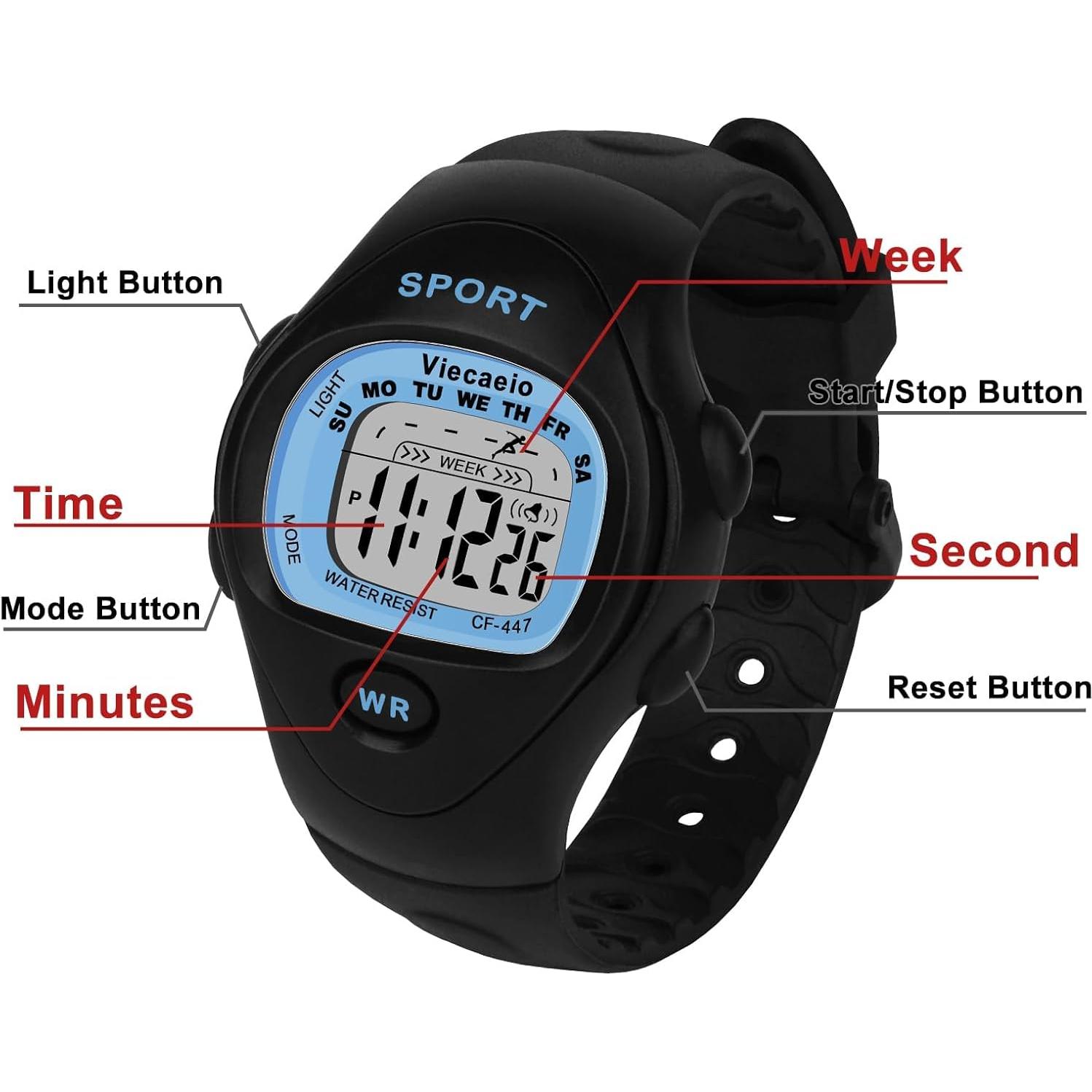 Reloj Digital Infantil Viecaeio Impermeable para Deportes 3-8 Años