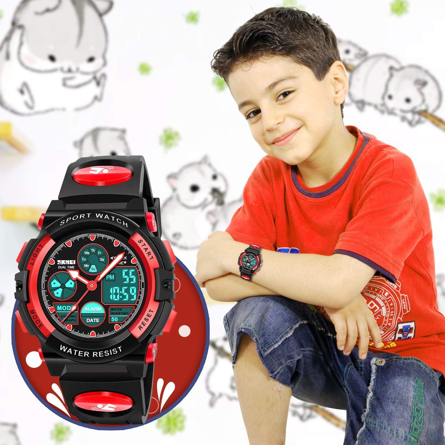 Reloj Digital Deportivo Impermeable Dodosky para Niños Rojo