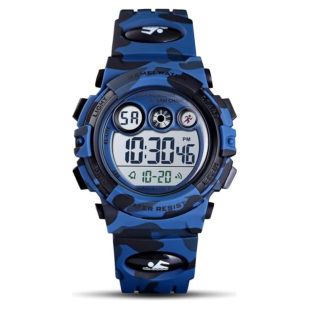 Reloj Digital Deportivo Golden Hour para Niños Camo 50M
