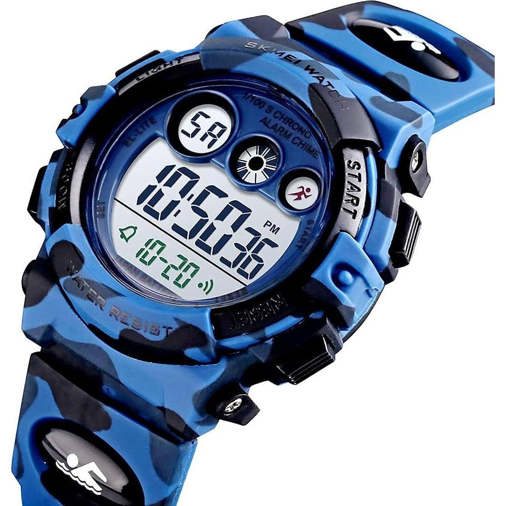 Reloj Digital Deportivo Golden Hour para Niños Camo 50M