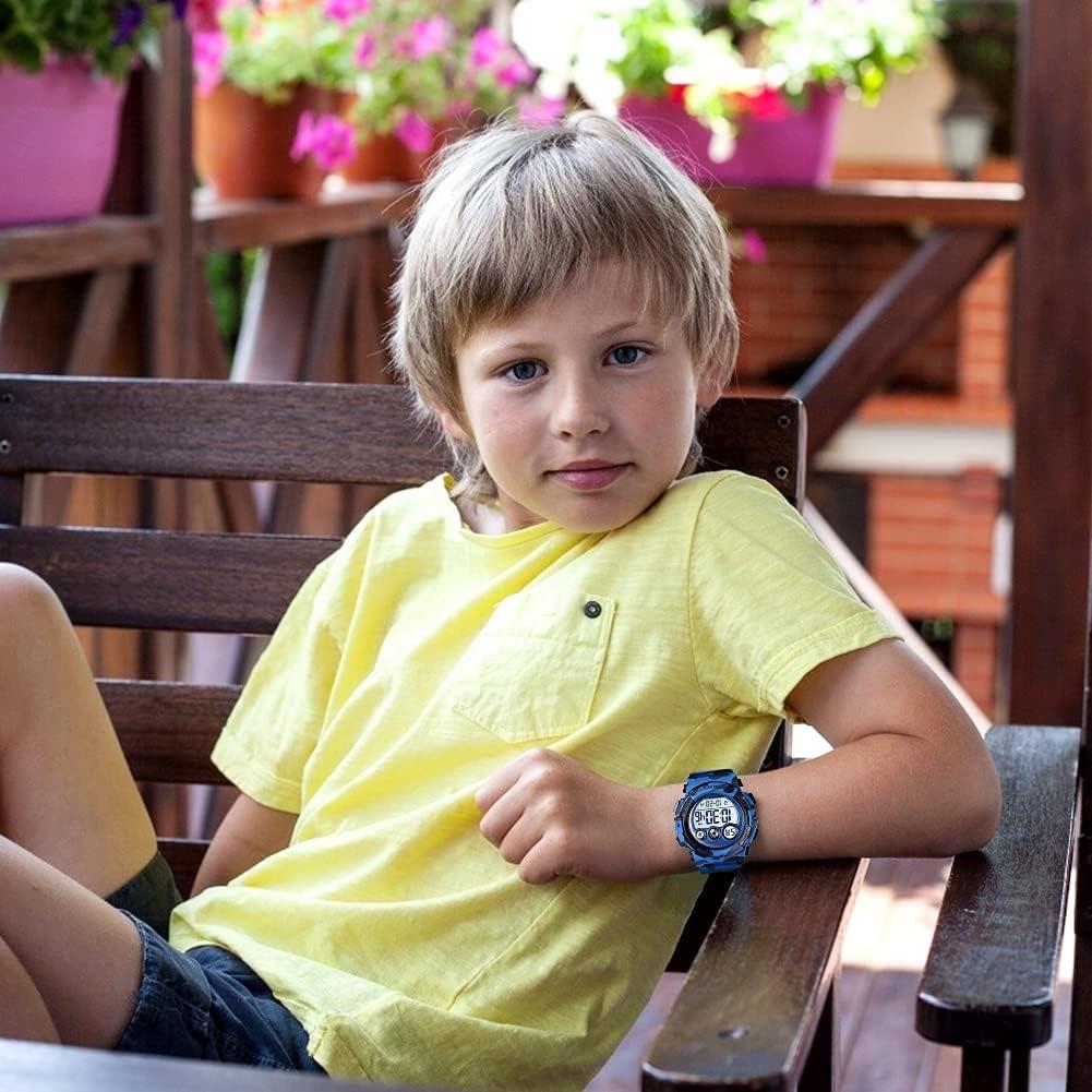 Reloj Digital Deportivo Golden Hour para Niños Camo 50M